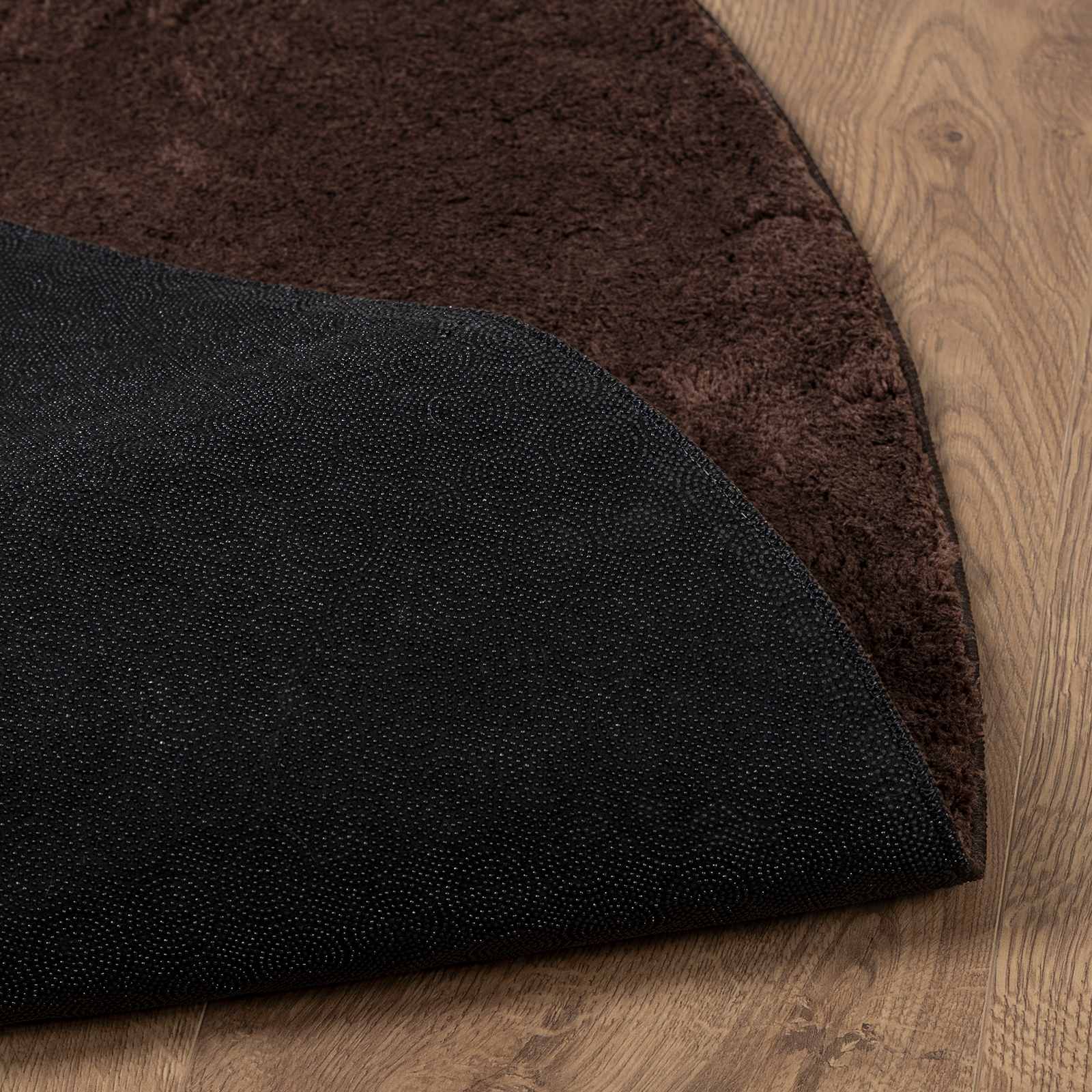 Teppich HUARTE Kurzflor Weich und Waschbar Anthrazit 60x110 cm