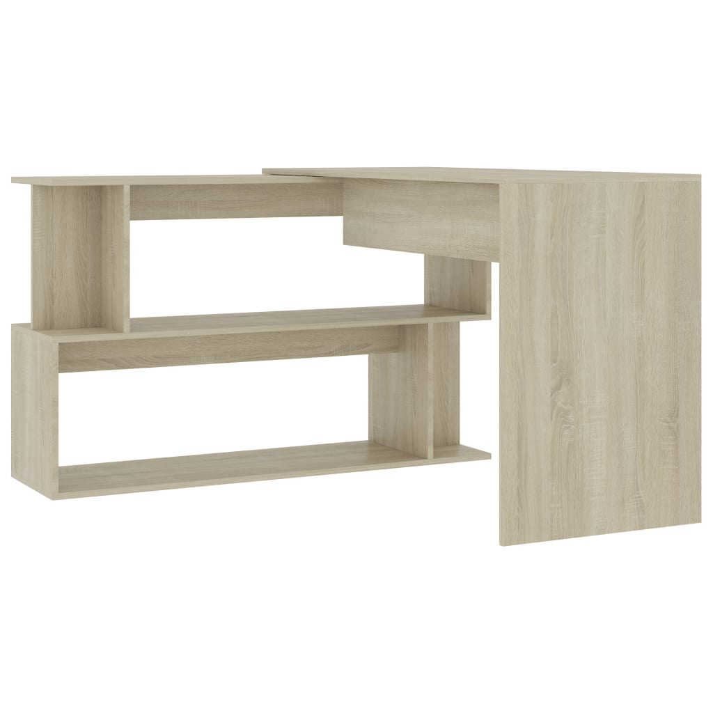 Eckschreibtisch Weiß 200x50x76 cm Holzwerkstoff