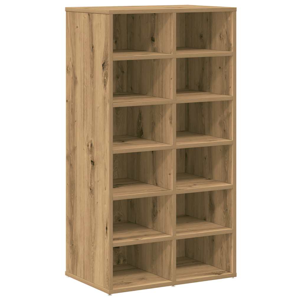 Schuhregal Weiß 54x34x100,5 cm Holzwerkstoff