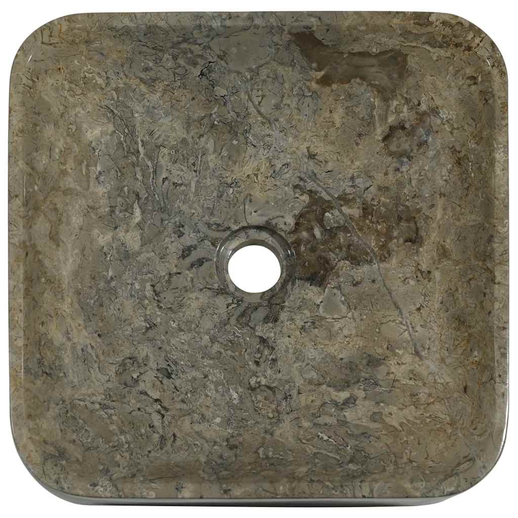 Waschbecken Creme 40x40x10 cm Marmor