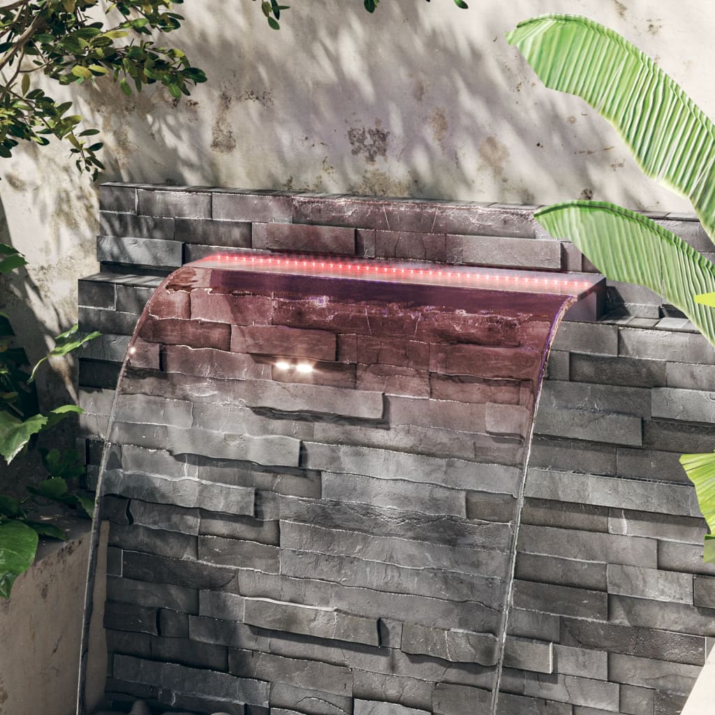 Wasserfall-Element mit RGB LEDs Acryl 30 cm