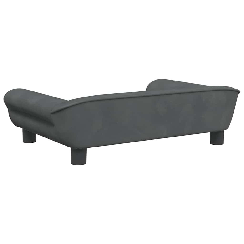 Hundebett Blau 100x50x21 cm Samt