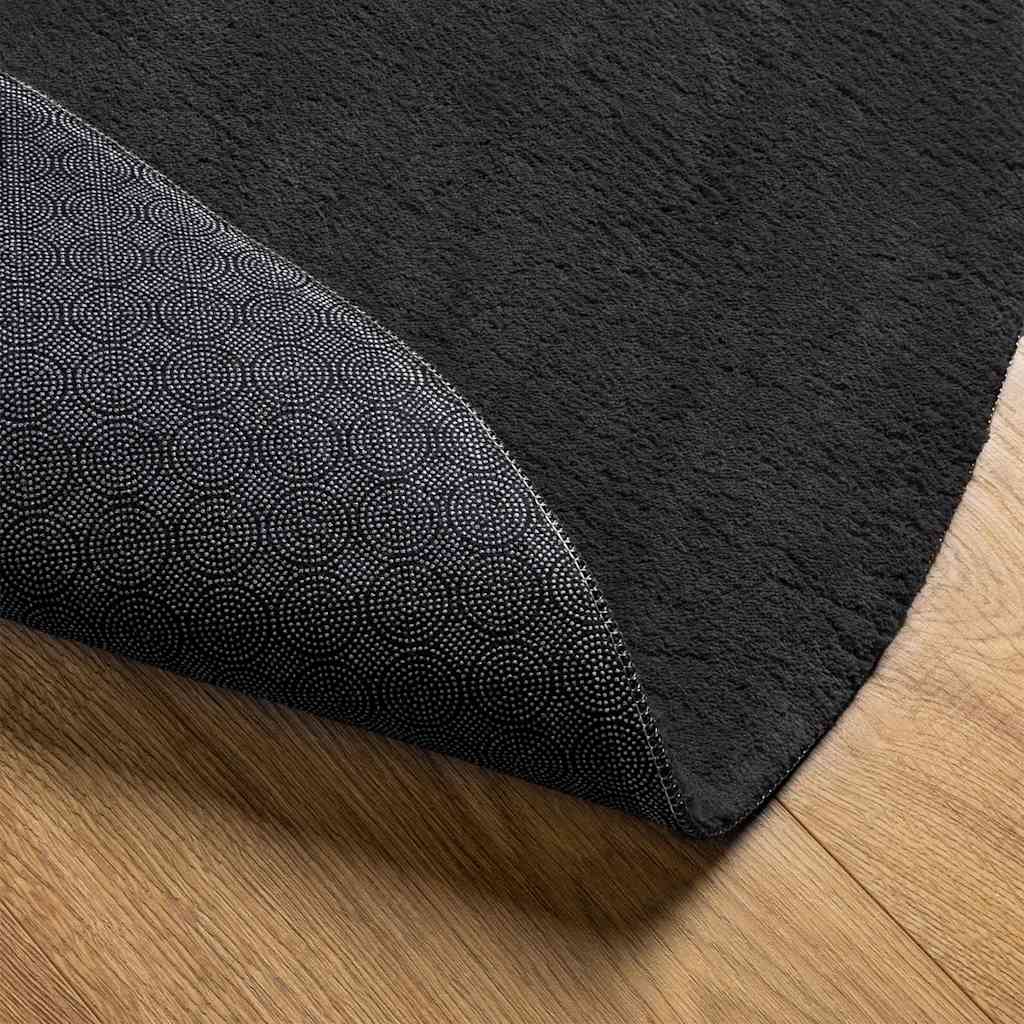 Bereichsteppiche HUARTE Anthrazit 100 x 200 cm 100 %Polyester