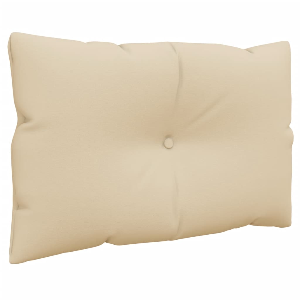 Palettenkissen 3-tlg. Taupe Stoff