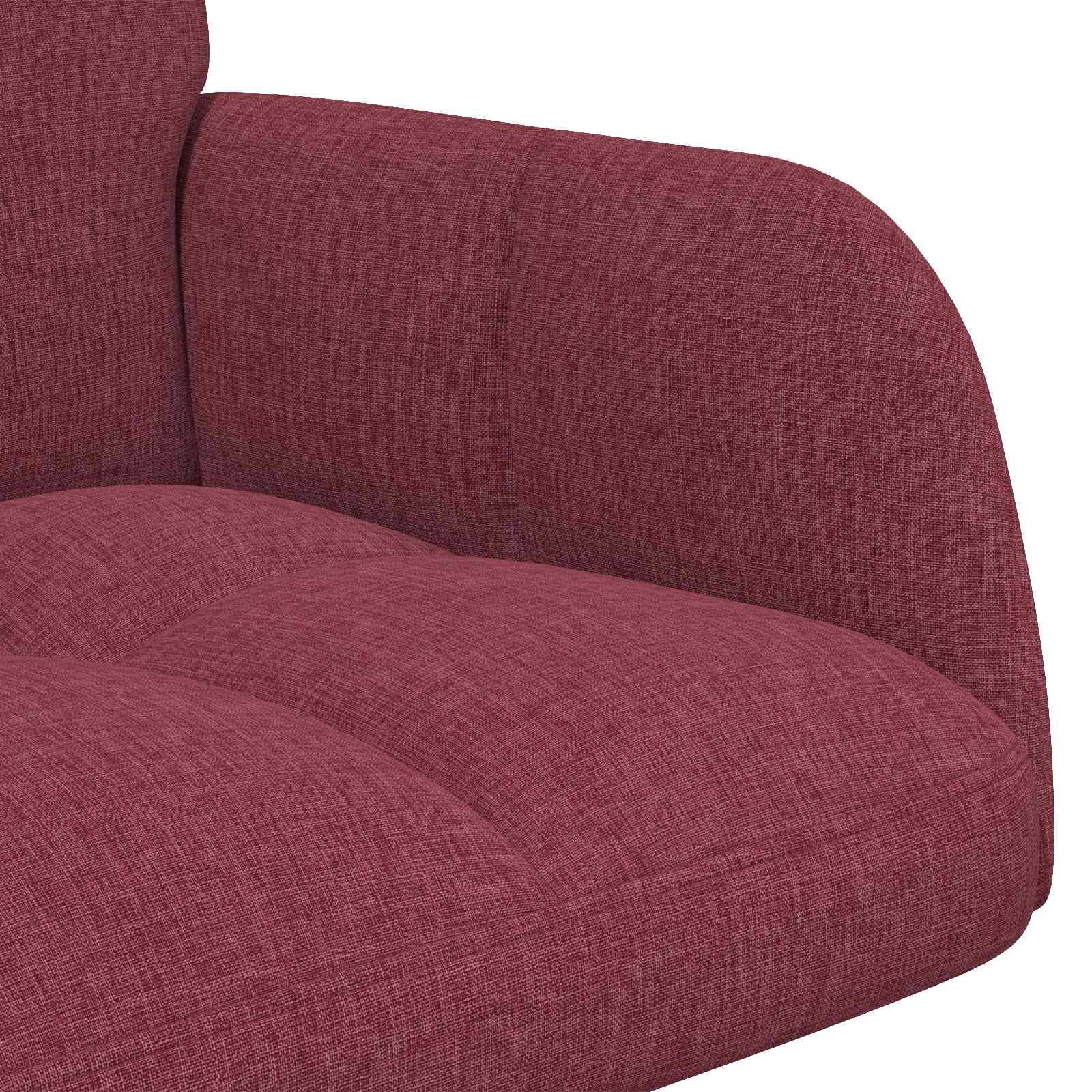2-Sitzer Sofa Hellgrau 115 x 61 x 87 cm Stoff