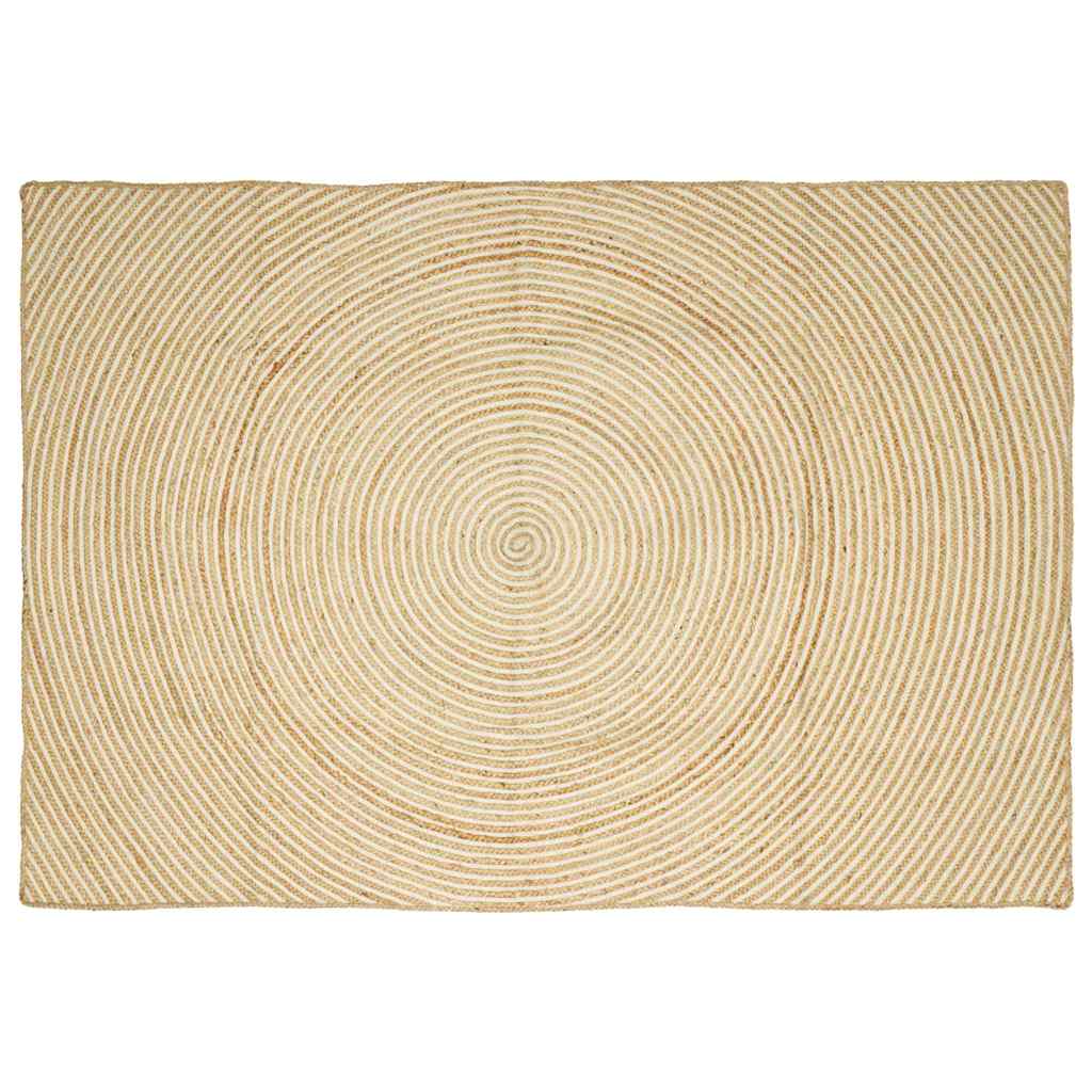 Bereichsteppiche Weiß 60 x 110 cm Jute