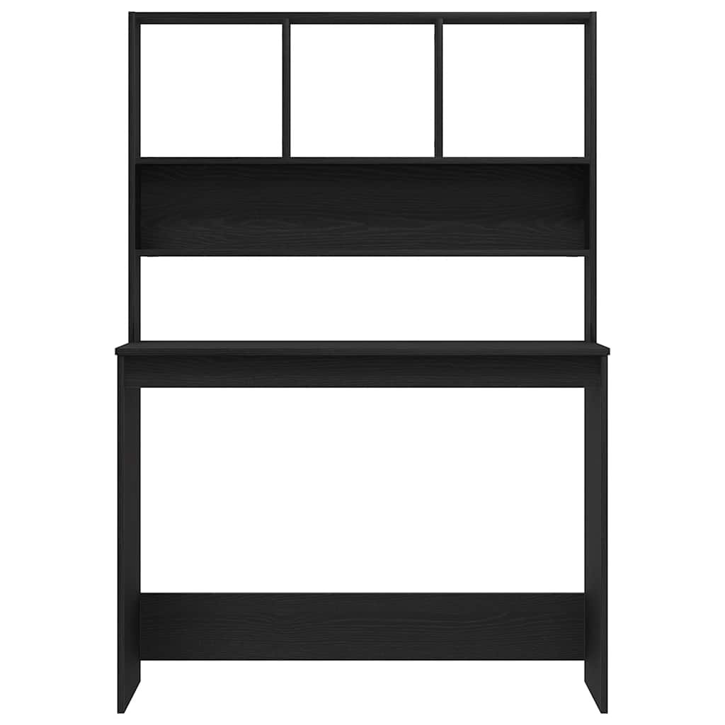 Schreibtisch mit Regal Weiß 102x45x148 cm Holzwerkstoff