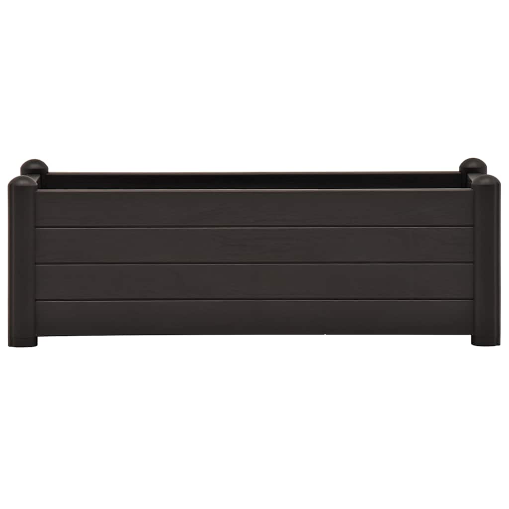 Garten-Hochbeet PP Weiß 43x43x35 cm