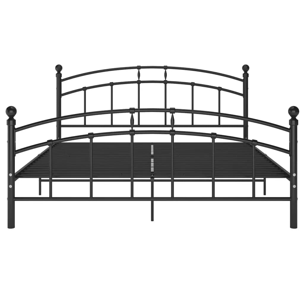 Bettgestell Grau Metall 90x200 cm
