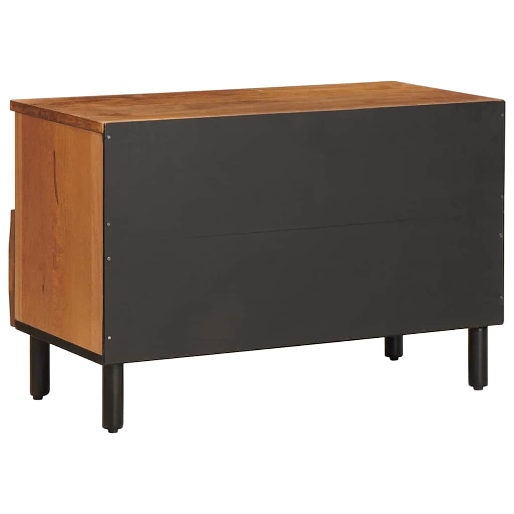 TV-Schränk Weiße gewaschene Oberfläche 70 x 33 x 46 cm