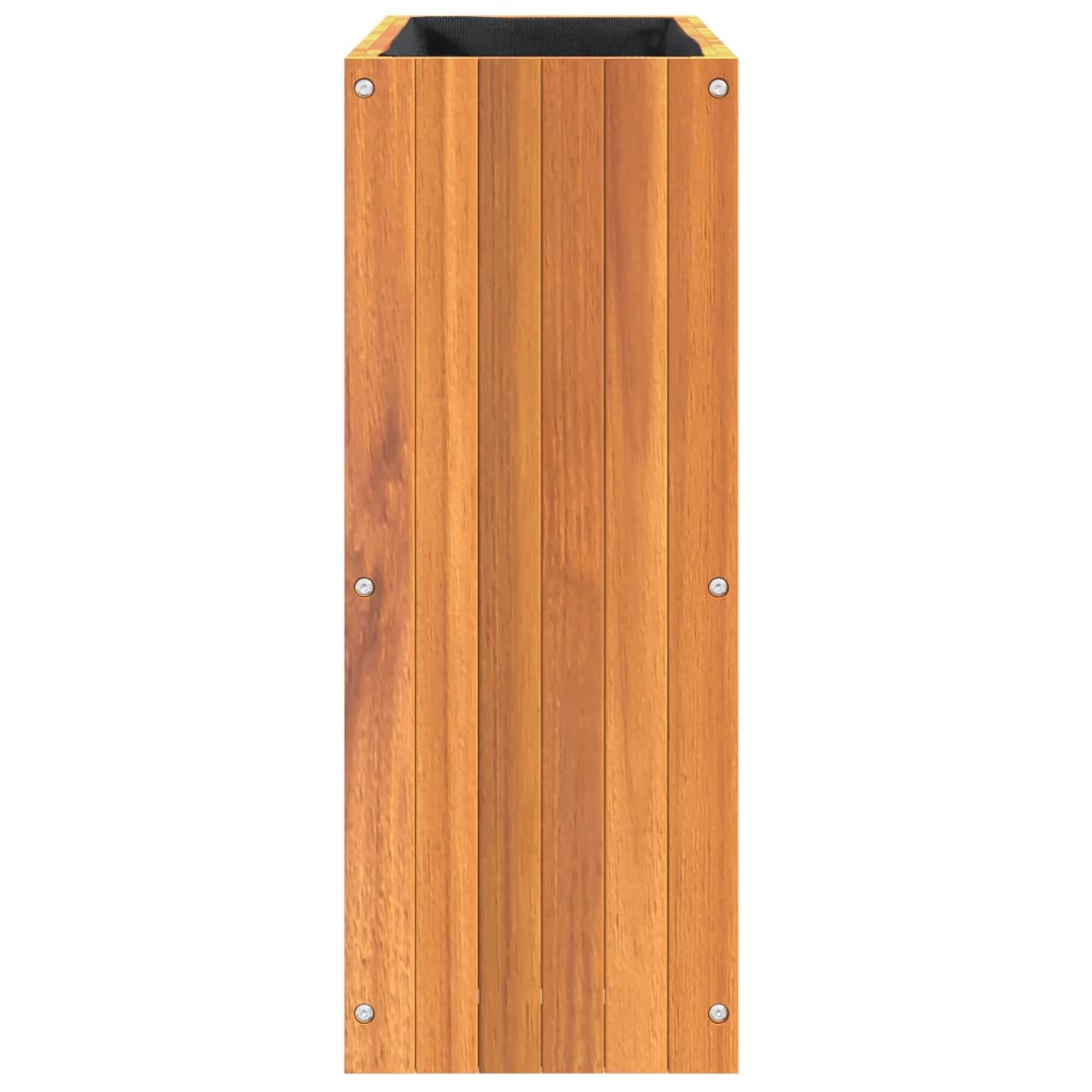 Pflanzkübel 25x25x25 cm Massivholz Akazie