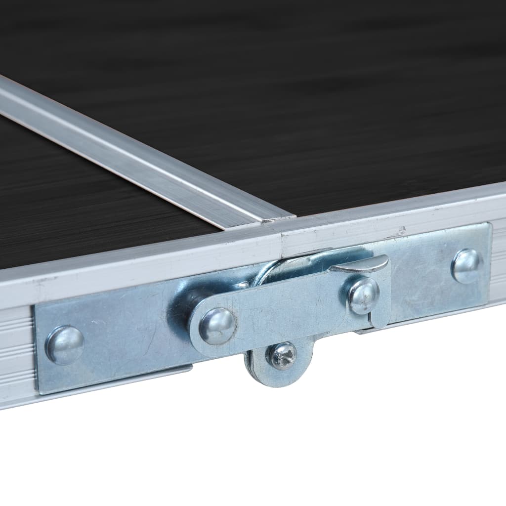 Campingtisch Klappbar Grau Aluminium 120x60 cm