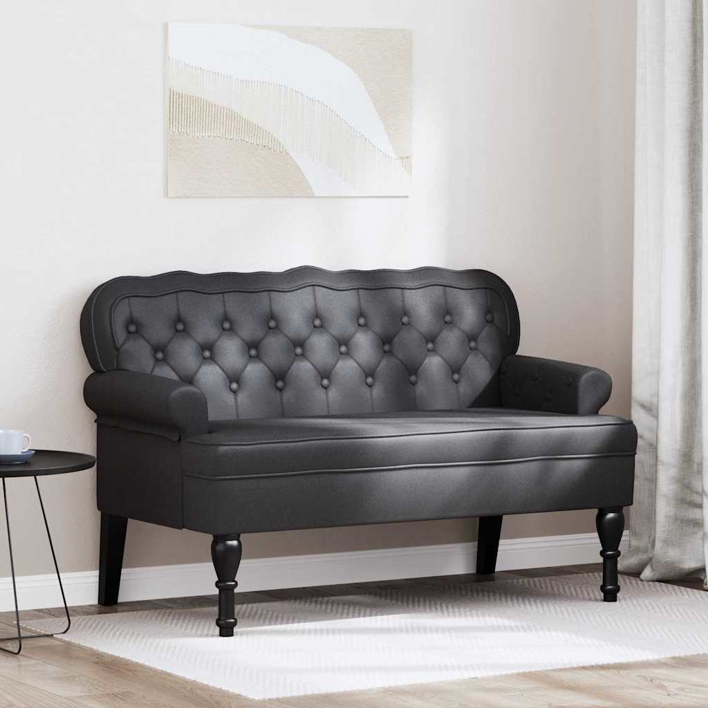 Chesterfield Bank Braun 119,5 x 64,5 x 75 cm Kunstleder