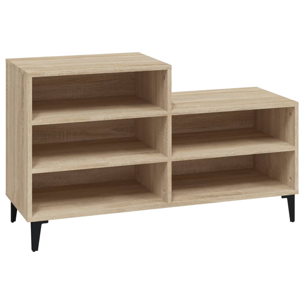 Schuhregal Weiß 102x36x60 cm Holzwerkstoff