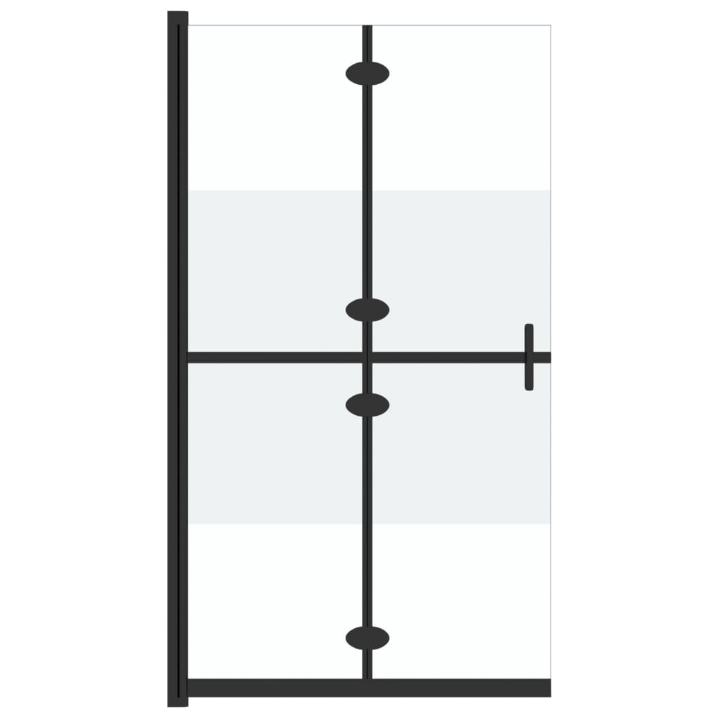 Faltbare begehbare Duschwand Transparentes ESG Glas 70x190 cm