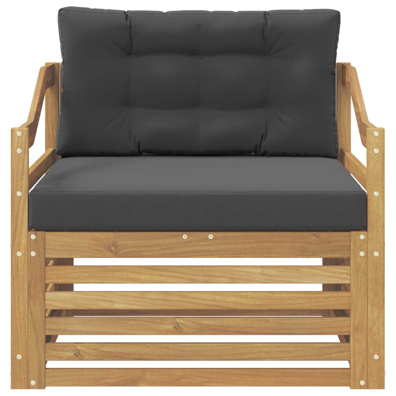 2 Stück Outdoor-Sofa Natur
