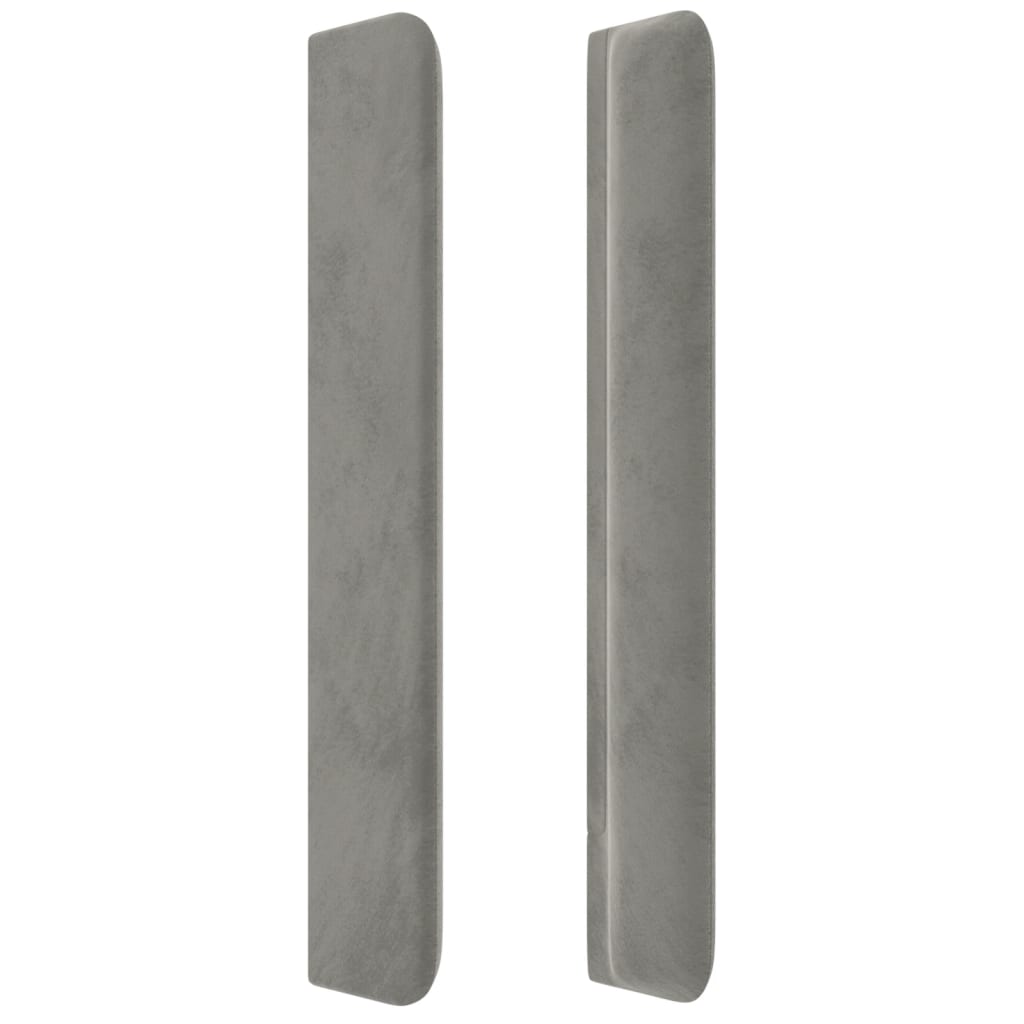 Kopfteil mit Ohren Dunkelblau 93x16x78/88 cm Samt