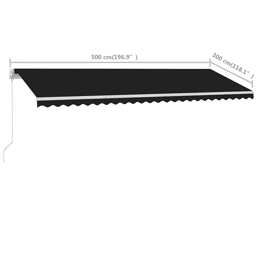 Standmarkise Manuell Einziehbar 300x250 cm Creme