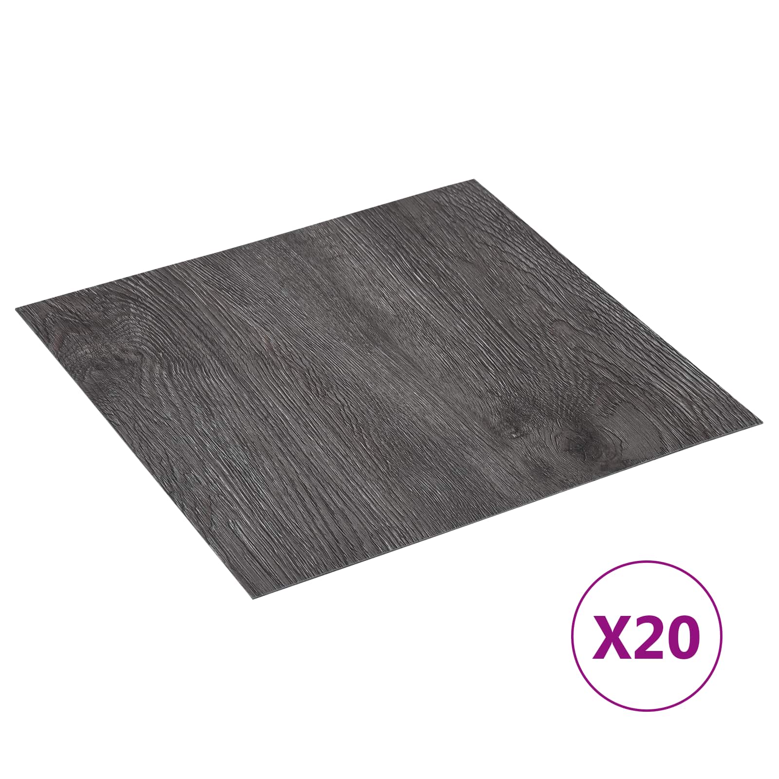 Selbstklebende Bodenplanken 30,5 x 30,5 cm 20 pcs PVC Betongrau