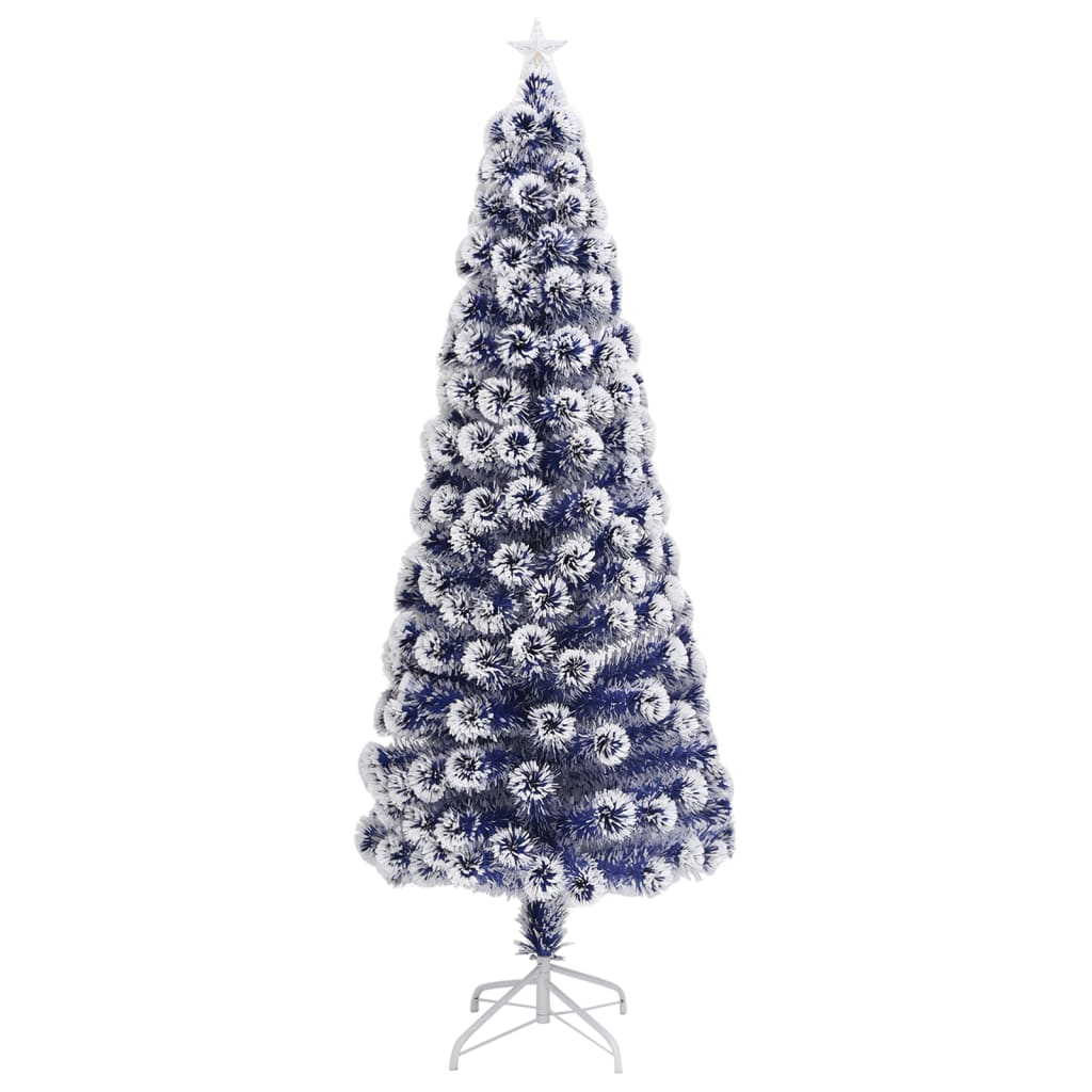 Vorbeleuchteter Weihnachtsbaum mit Ständer und LED 150 cm Glasfaser