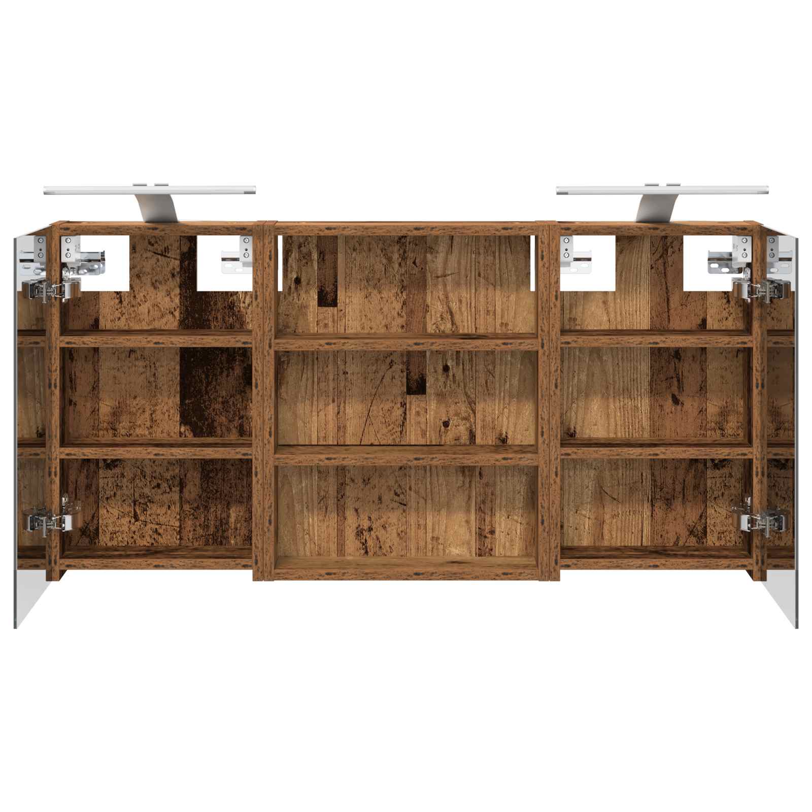 Badezimmerschrank-Set 3 pcs 80 x 10,5 x 50 cm Holzwerkstoff