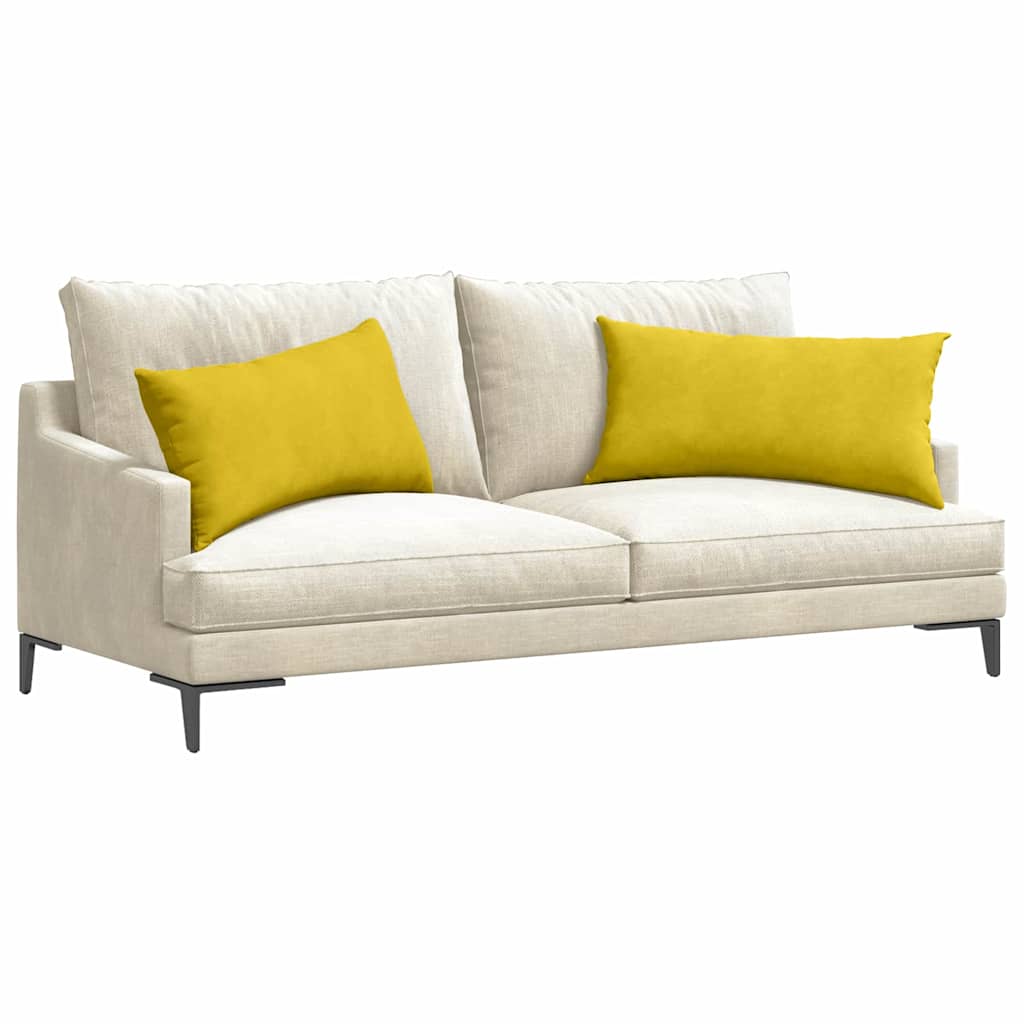 Sofakissen 2 Stück Blau 50 x 30 cm Cordstoff