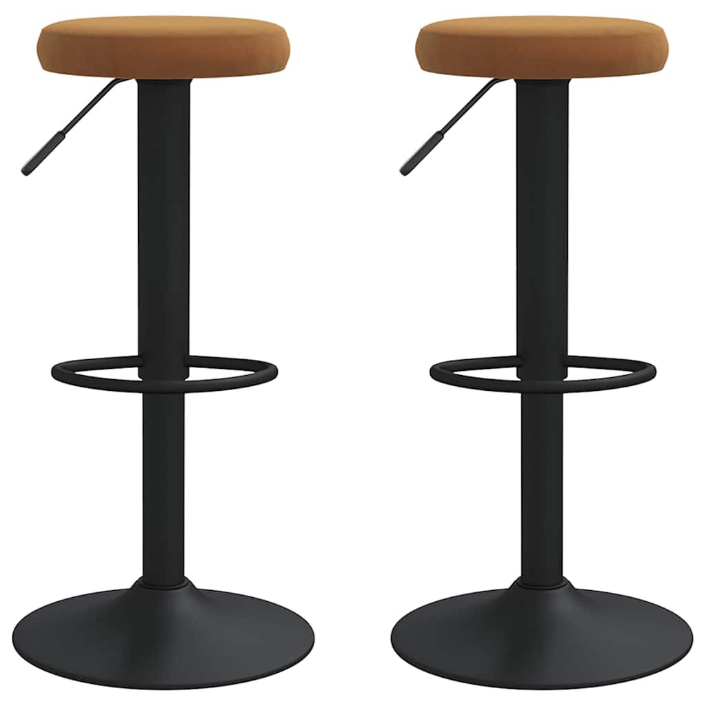 Barhocker 2 Stk. Schwarz Samt
