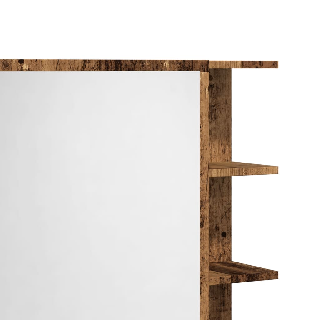 Bad-Spiegelschrank Weiß 62,5x20,5x64 cm Holzwerkstoff