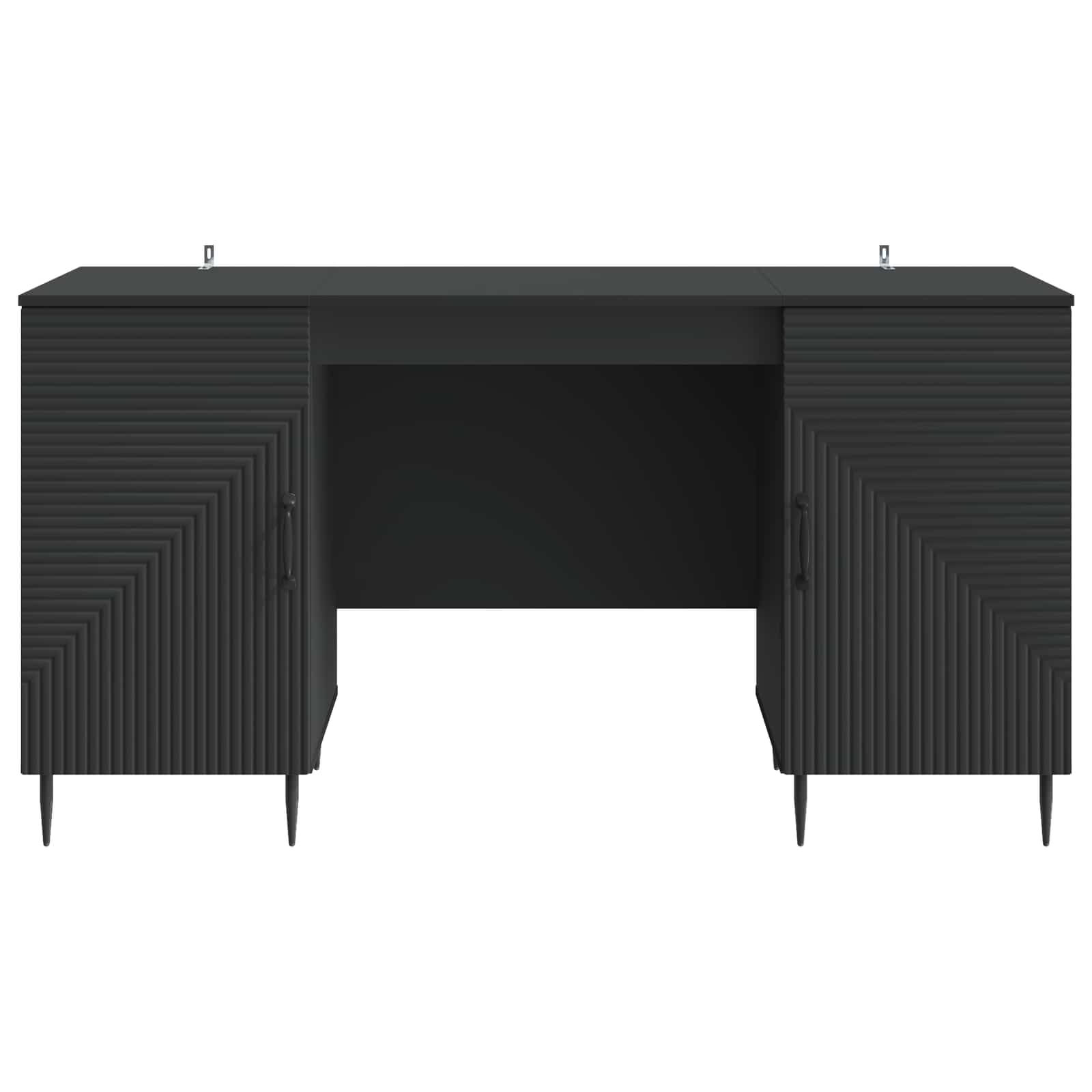 Schreibtisch mit Regal Schwarz 142,5 x 50 x 75 cm Holzwerkstoff