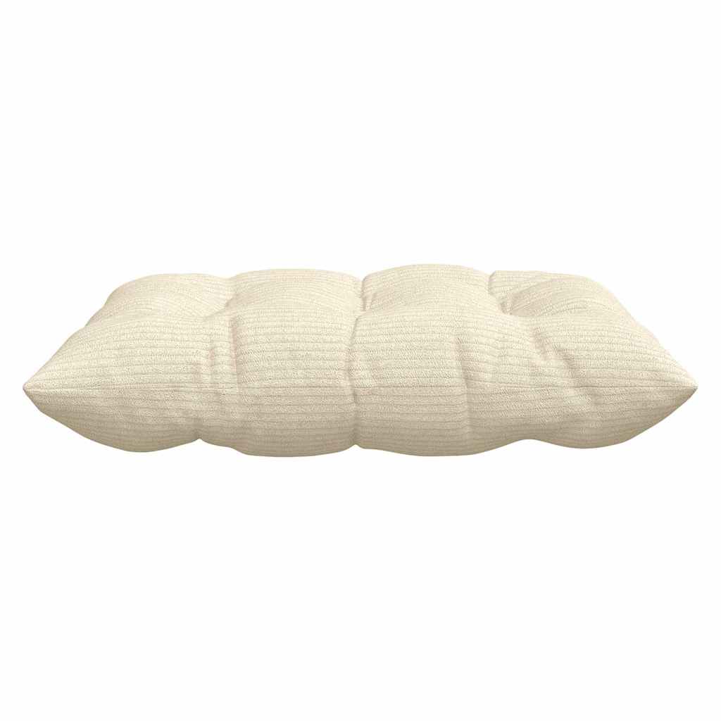 Sitzkissen 4 pcs Hellgrau 40 x 40 x 6 cm Cordstoff