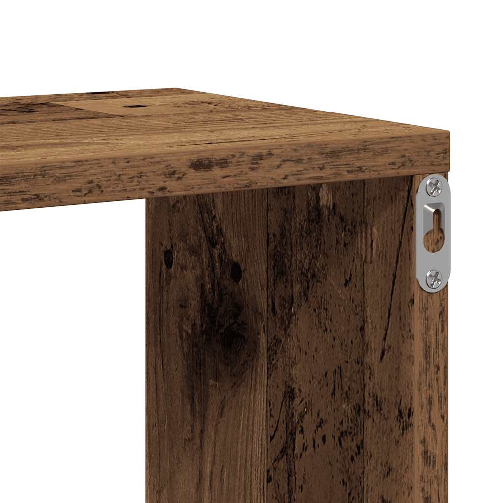 Wandregale Weiß 104x20x58,5 cm Holzwerkstoff