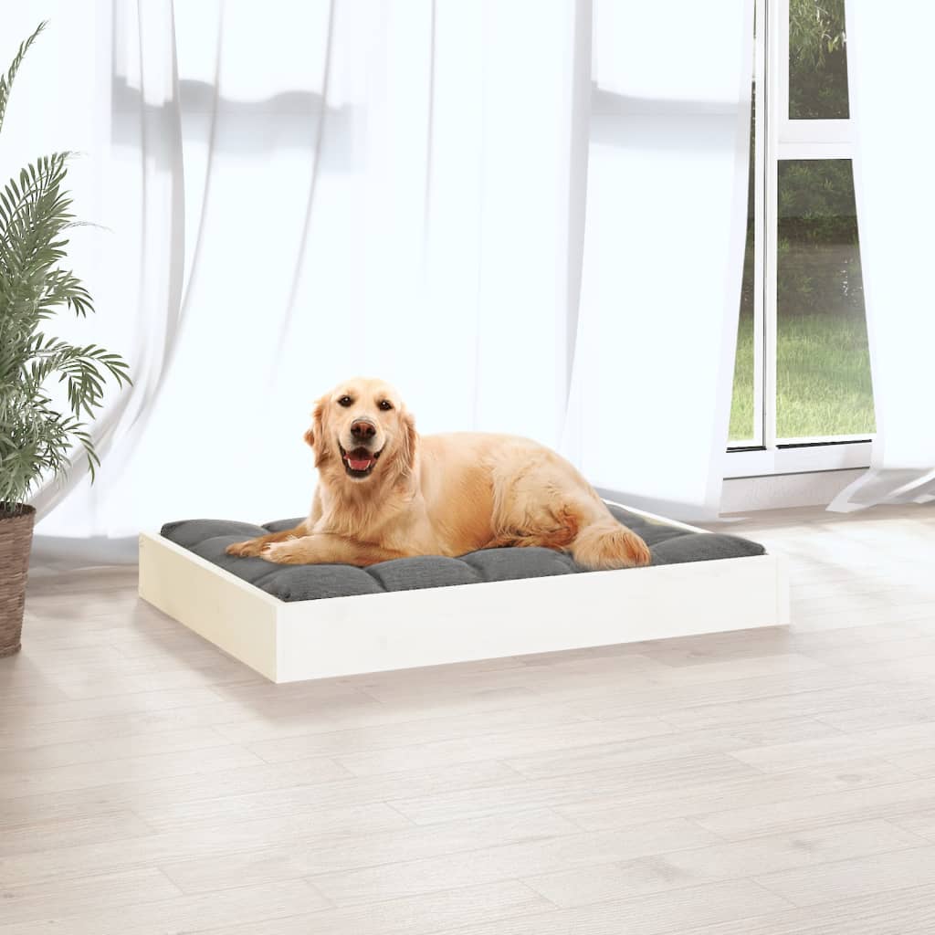 Hundebett 51,5x44x9 cm Massivholz Kiefer