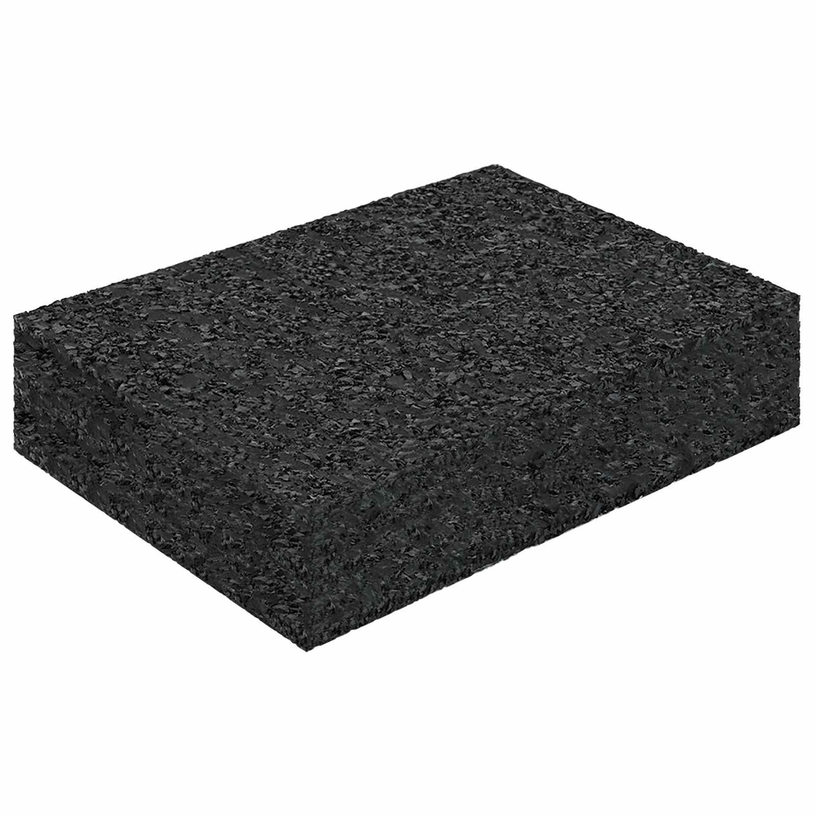 Gummigranulat-Patiopad Schwarz 6 x 9 x 0,3 cm Gummi
