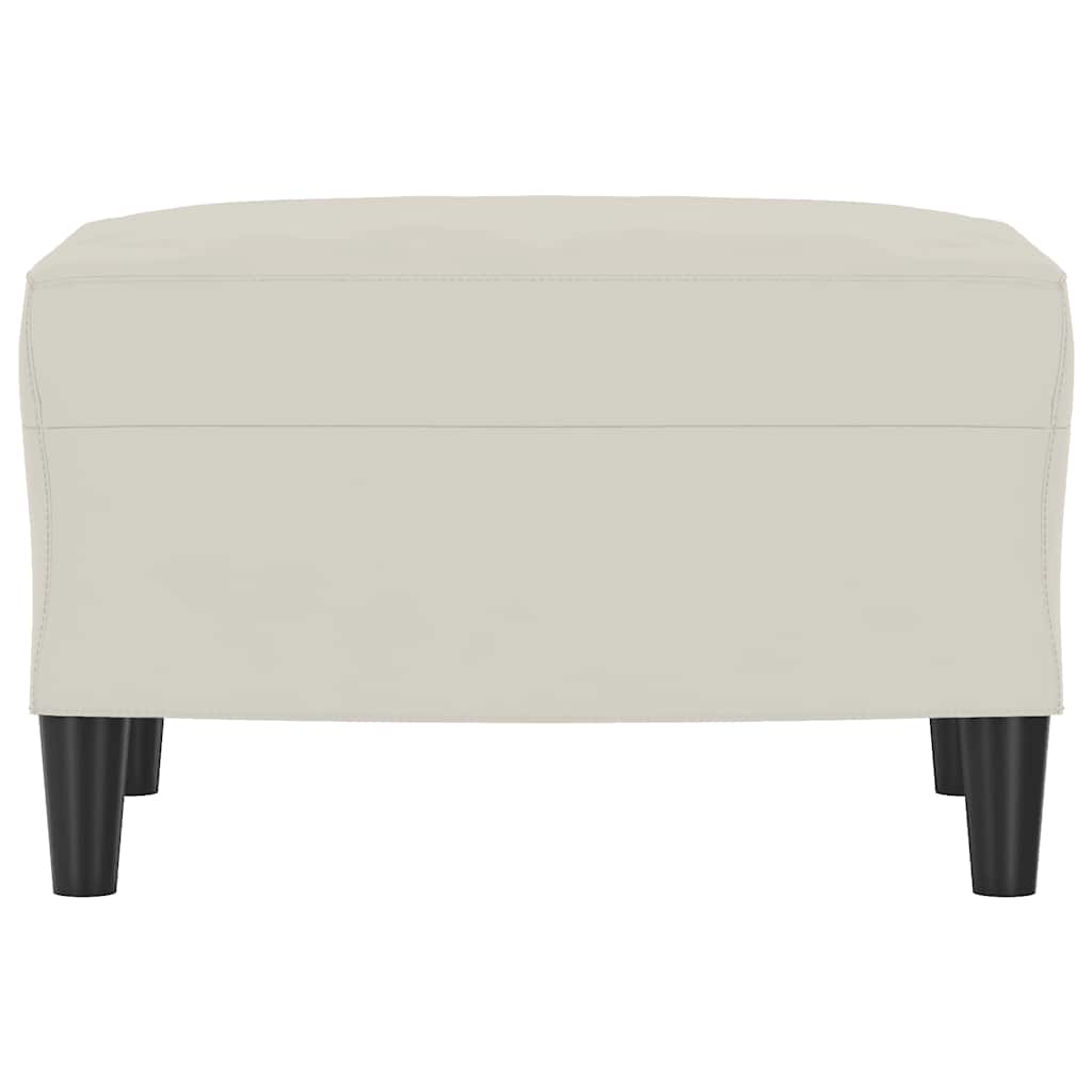Fußhocker Hellgrau 60x50x41 cm Samt