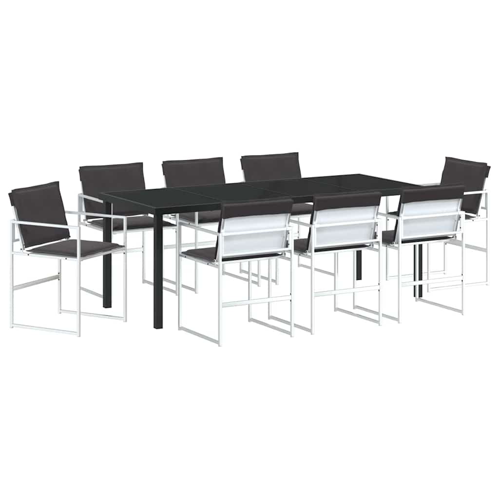 Garten Essgruppe 5 pcs Schwarz 140 x 70 x 73 cm
