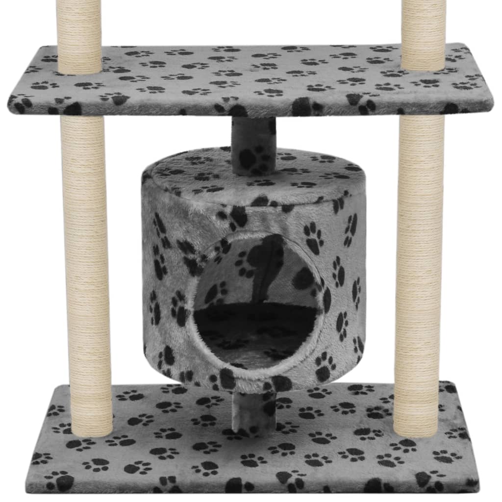 Katzen-Kratzbaum Sisal 95 cm Grau