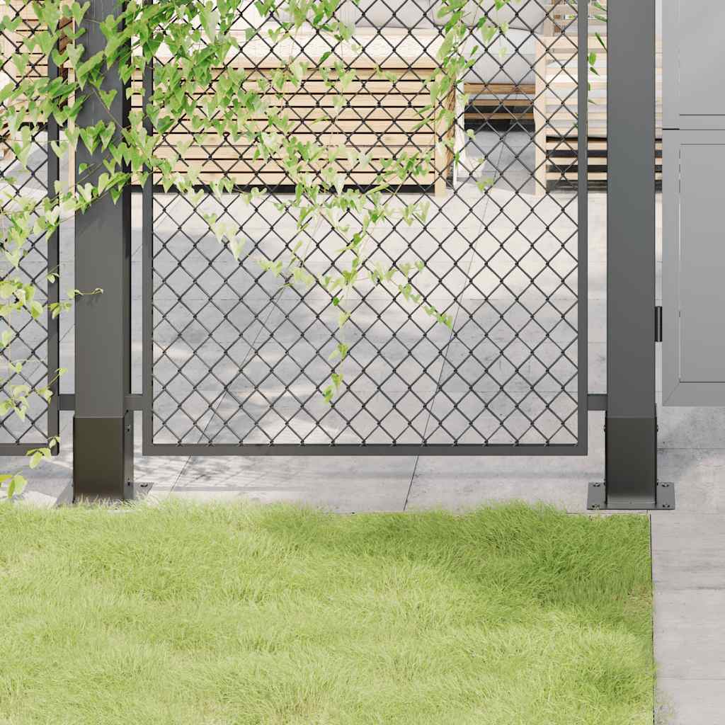Pfostenträger Quadratisch 4Stk. Silber 46x46mm Verzinkter Stahl