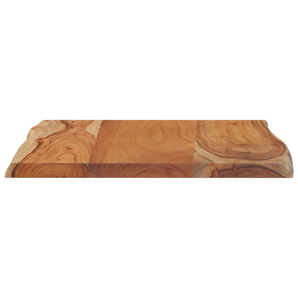 Tischplatte 40x40x2,5 cm Rechteckig Massivholz Akazie Baumkante