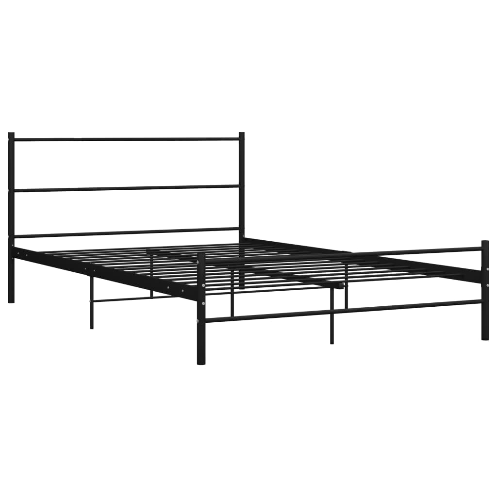 Bettgestell Grau Metall 180×200 cm