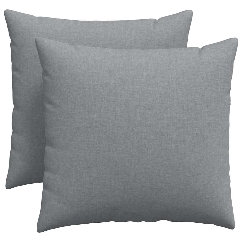 Sofakissen 2 pcs Hellgrau 50 x 30 cm Stoff