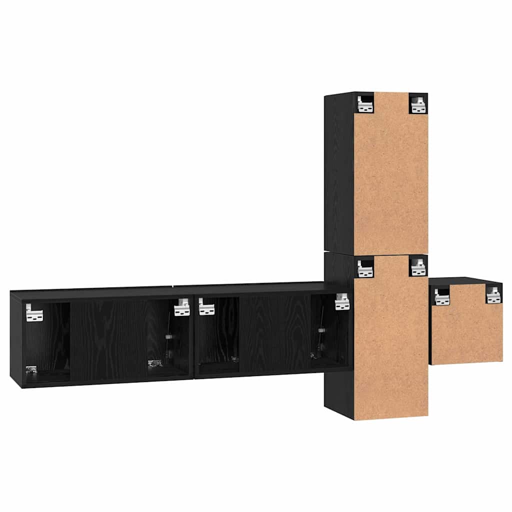 5-tlg. TV-Schrank-Set Weiß Holzwerkstoff