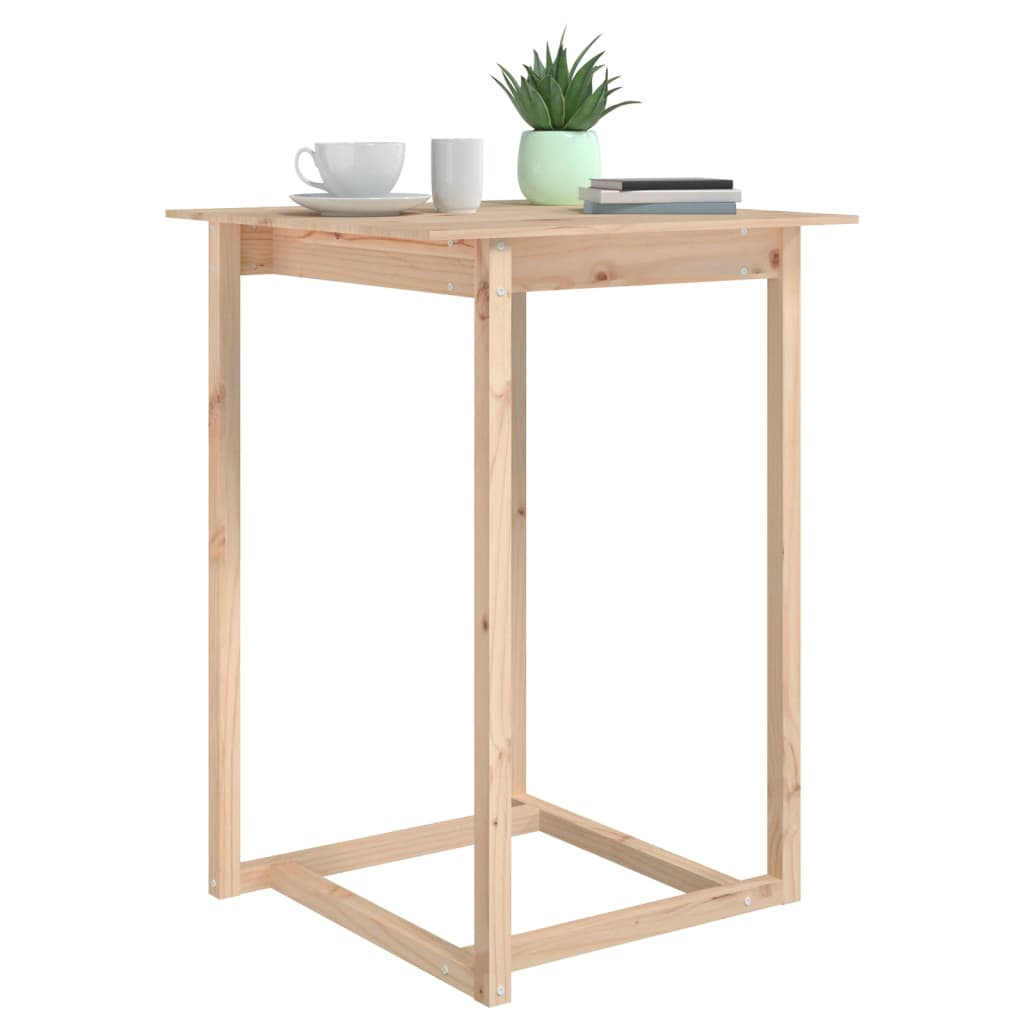 Bartisch 60x60x110 cm Massivholz Kiefer