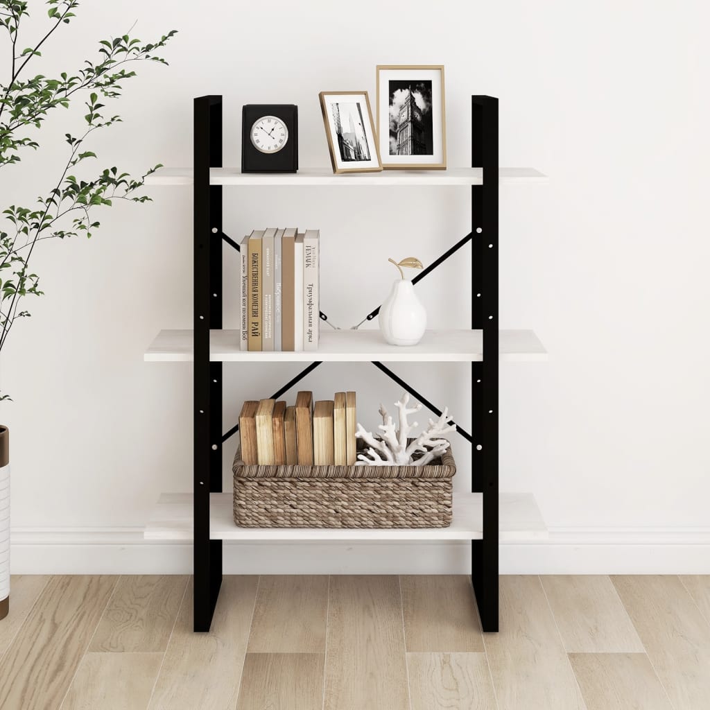 Bücherregal Weiß 80x30x105 cm Holzwerkstoff