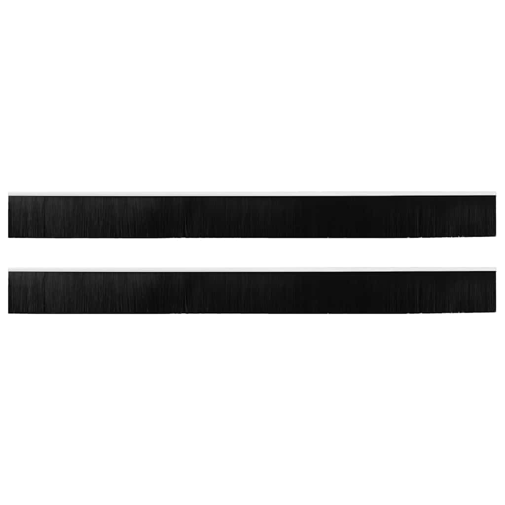 Aufsteck Türbürstendichtungen 2 pcs Braun 100 cm
