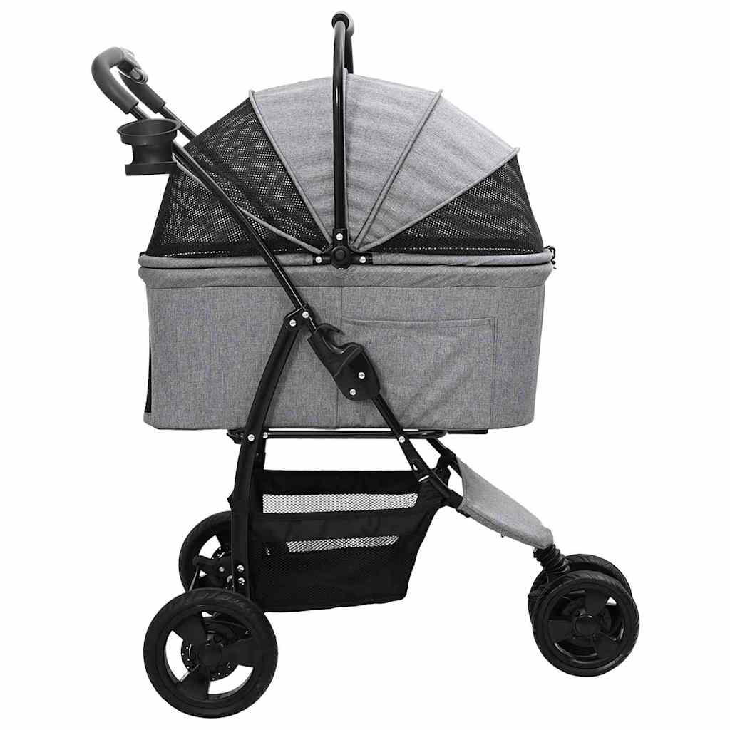 Faltbarer Haustierwagen Rosa 81 x 47 x 99 cm Polyester