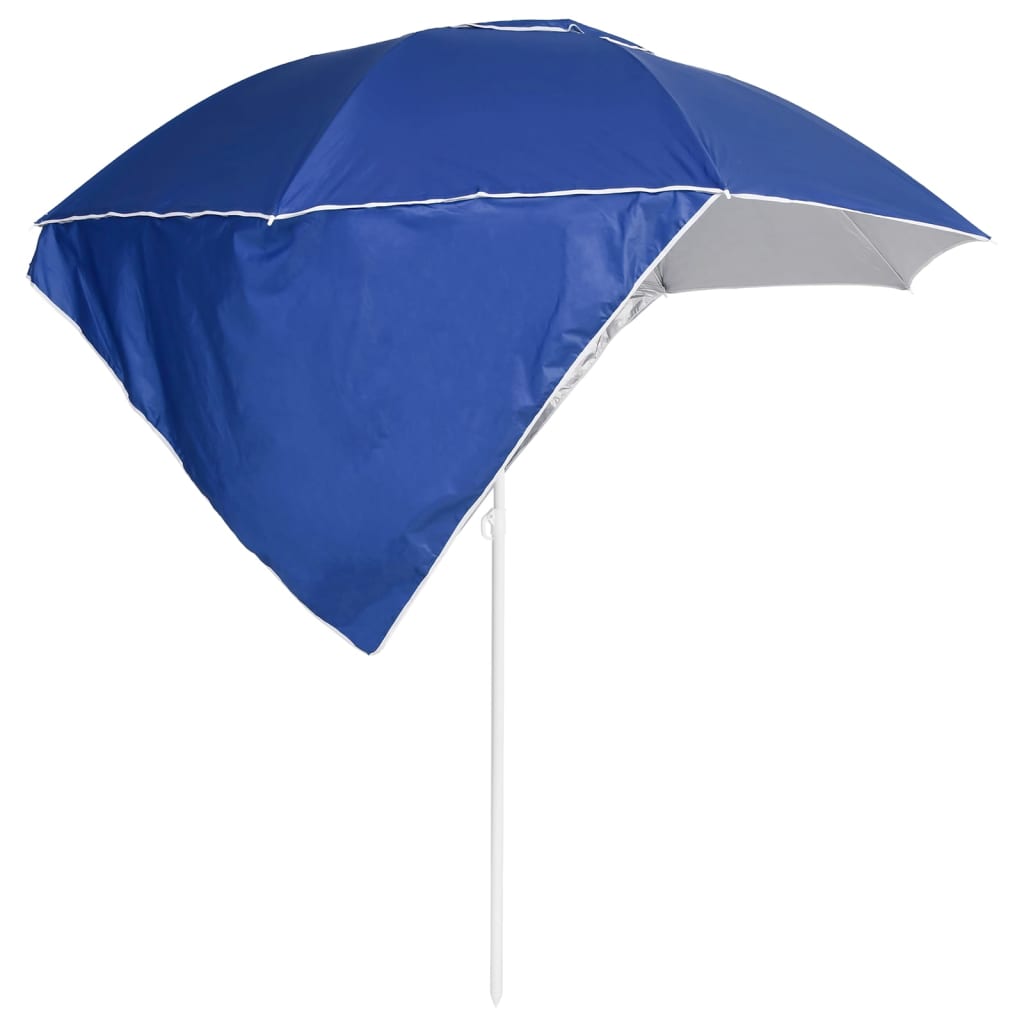 Strandschirm mit Seitenteilen Sandfarbe 215 cm