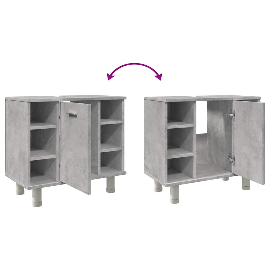 Badezimmerschrank Weiß 60x32x53,5 cm Holzwerkstoff