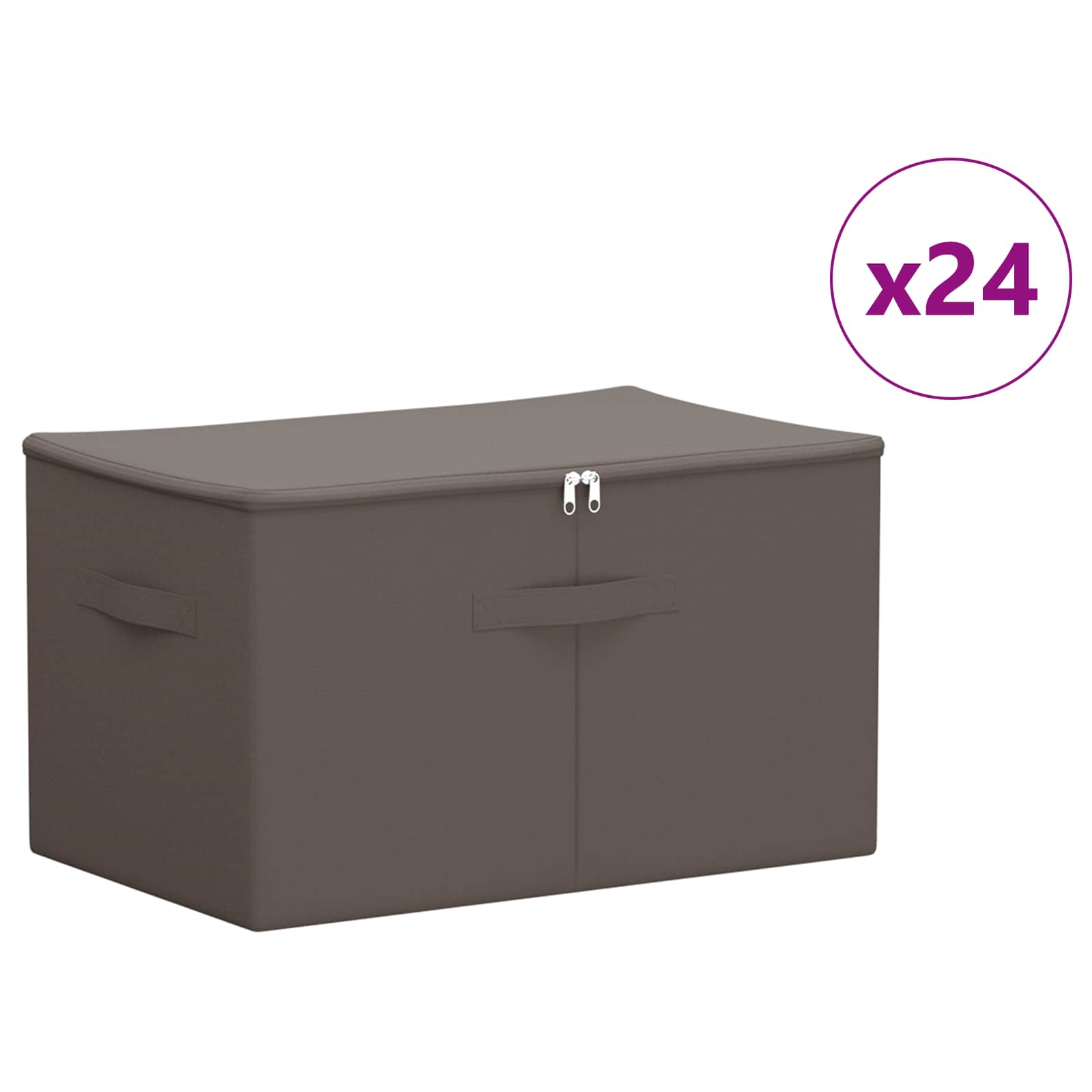 Aufbewahrungsbox Stoff 50x30x25 cm Anthrazit