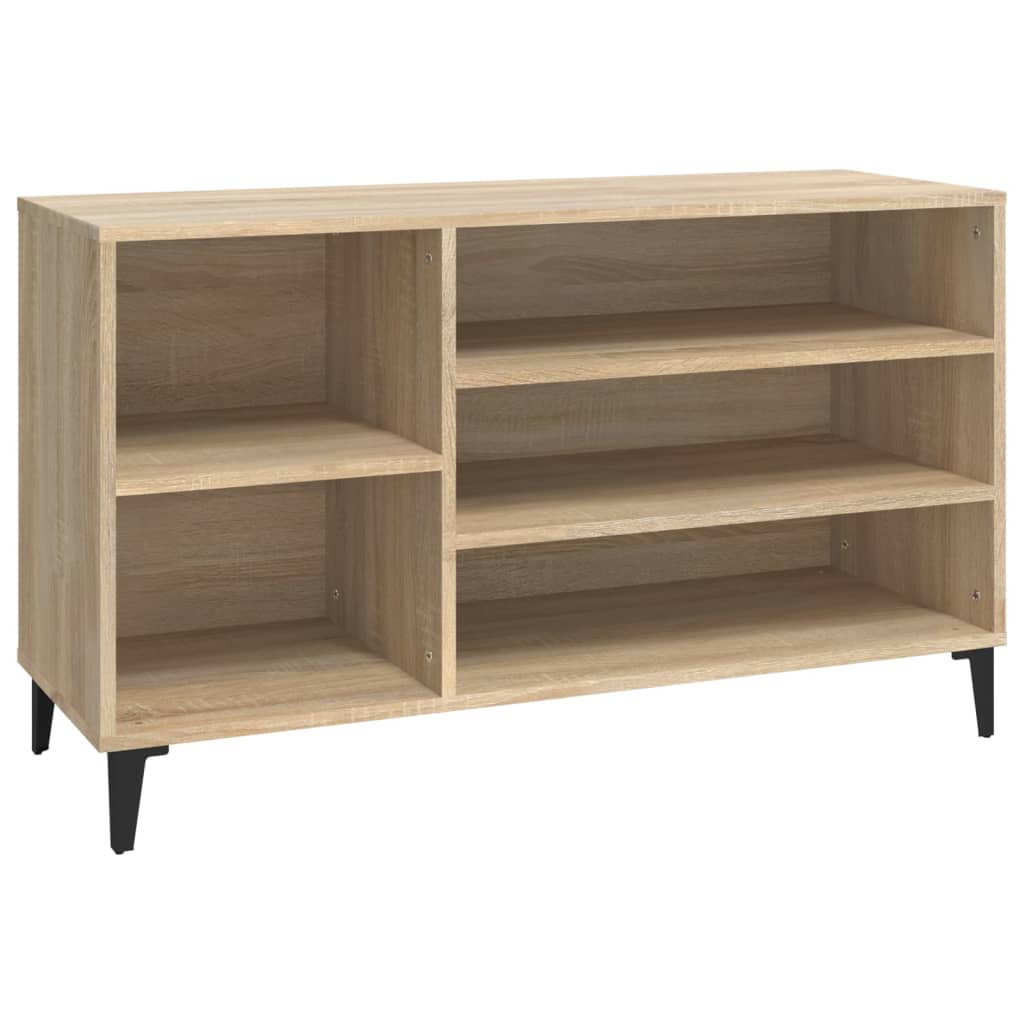 Schuhregal Weiß 102x36x60 cm Holzwerkstoff