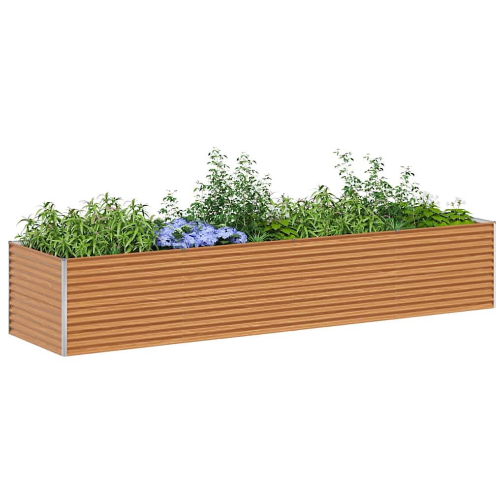 Garten-Hochbeet 100 x 50 x 36 cm Cortenstahl